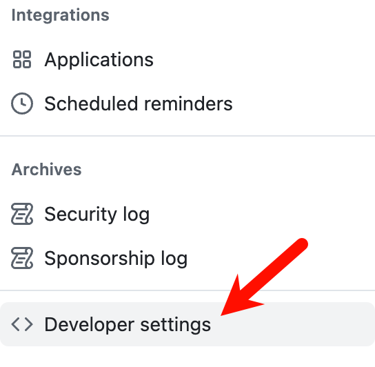 点击Developer Settings